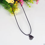 Buy Lishmark Fashion Jewelry Antique Black I Love You Pendant Black Leather Necklace 18? - Purplle