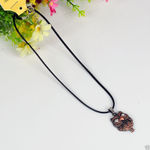 Buy Lishmark Fashion Jewelry Antique Bronze Owl Pendant Black Leather Necklace 18? - Purplle