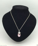 Buy Lishmark New Fashion Charm Jewelry Wedding Rhinestone Silver Necklace Pendant Pink - Purplle