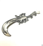 Buy Lishmark Hot Man'S Charm Fashion Jewelry Black Sword Pendant Black Leather Necklace - Purplle