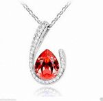 Buy Lishmark 9K White Gold Filled Aaa Cz Stone Necklace With Pendant Womens Fashion Jewelry - Purplle