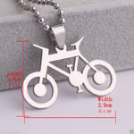 Buy Lishmark Fashion Bike Bycicle Titanium 316L Stainless Steel Pendant Necklace Chain Choker - Purplle