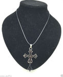 Buy Lishmark Man'S Charm Fashion Jewelry Black Cross Swords Pendant Black Leather Necklace - Purplle