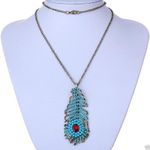 Buy Lishmark Fashion Jewelry Peacock Feather Design Necklace Women Jewelry Necklace Style - Purplle