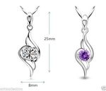Buy Lishmark Womens 9K White Gold Filled White Aaa Cz Angel Wings Necklace & Pendant - Purplle