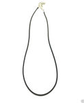 Buy Lishmark Fashion Jewelry Black Eiffel Town Pendant Black Leather Necklace 18? - Purplle