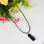 Buy Lishmark Fashion Jewelry Alloy Silver Pendant Holly Cross Pendant Black Leather Necklace - Purplle