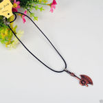 Buy Lishmark Fashion Jewelry Antique Bronze Hatchet Pendant Black Leather Necklace 18? - Purplle