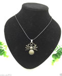 Buy Lishmark New Hot Men Stainless Steel Vintage Bronze Retro Spider Pendant Black Necklace - Purplle