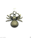 Buy Lishmark New Hot Men Stainless Steel Vintage Bronze Retro Spider Pendant Black Necklace - Purplle