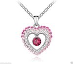 Buy Lishmark Womens 9K White Gold Filled Aaa Cz Heart Necklace & Pendant Jewellery - Purplle