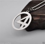 Buy Lishmark Digital 4 Womens Men'S Silver 316L Stainless Steel Titanium Pendant Necklace B2 - Purplle