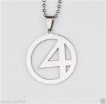Buy Lishmark Digital 4 Womens Men'S Silver 316L Stainless Steel Titanium Pendant Necklace B2 - Purplle
