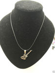 Buy Lishmark Lovers Charm Fashion Jewelry Steel & Black Guitar Pendant Black Leather Necklace - Purplle