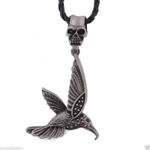 Buy Lishmark Fashion Vintage Punk Style Silver Hawk Pendant Black Pu Leather Necklace 18" - Purplle