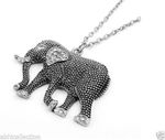 Buy Lishmark New Czech Crystal And Alloy Elephant Pendant Necklace Long Sweater Necklace - Purplle