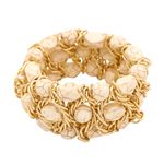 Buy Tipsyfly Beige Color Fashion Beads How Lite Bead Bracelet For Women - Purplle