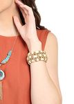 Buy Tipsyfly Beige Color Fashion Beads How Lite Bead Bracelet For Women - Purplle