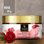 Buy Good Vibes Rose Hydrating Face Mask | Moisturizing, Softening | No Parabens, No Sulphates, No Mineral Oil, No Animal Testing (50 gm) - Purplle