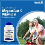 Buy Healthvit Calvitan-Cdm Calcium + Vitamin D3 + Magnesium 60 Tablets - Purplle