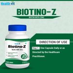 Buy Healthvit Biotino-Z Biotin With Zinc 60 Capsules - Purplle