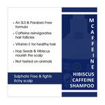 Buy MCaffeine Hibiscus SLS Free Caffeine Shampoo With Hop Seed and Vitamin E For Oily to Normal Hair- Paraben Free (150 ml) - Purplle