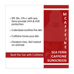 Buy MCaffeine SPF 30+ PA++ Sea Ferns Sunscreen With Argan Oil and Calendula - Paraben Free (150 ml) - Purplle