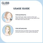 Buy GUBB Styling Brush, Flat Hair Brush with Pin - Elite Range - Purplle