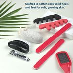 Buy GUBB Pedicure Kit 7 In 1 - Nail Clipper, Pumice Stone, Nail Buffer, Nail Brush, Foot Rasp & Toe Spacer (color may very) - Purplle