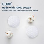 Buy GUBB Cotton Pads for Face Cleansing & Makeup Removal, Embossed - 100 Pads - Purplle