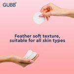 Buy GUBB Cotton Pads for Face Cleansing & Makeup Removal, Embossed - 100 Pads - Purplle