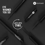 Buy SUGAR Cosmetics - Eye Warned You So! - Double Matte Eyeliner Gel - 01 Black Swan (Black Eye Liner) - Sweat Proof, 100% Waterproof Eye Liner With Matte Finish, Multicolor - Purplle