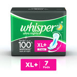 Buy Whisper Ultra Overnight Sanitary Pads XL Plus 7 Pc Pack - Purplle