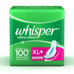 Buy Whisper Ultra Sanitary Pads XL Plus Wings 15 pc Pack - Purplle