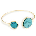 Buy Karatcart Gold Metal Blue Turquoise Bracelet For Women - Purplle