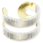Buy Karatcart Gold Metal Grey Thread Wrap Cuff Bracelet For Women - Purplle