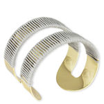 Buy Karatcart Gold Metal Grey Thread Wrap Cuff Bracelet For Women - Purplle