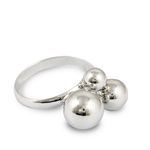Buy Karatcart Silver Metal Adjustable Ring For Women - Purplle