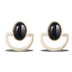 Buy Karatcart Gold Metal Black Turquoise Earrings For Women - Purplle