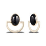 Buy Karatcart Gold Metal Black Turquoise Earrings For Women - Purplle