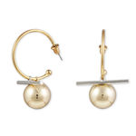 Buy Karatcart Metal GoldPlated Ball Drop Half Hoop Earrings For Women - Purplle