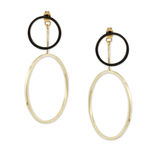 Buy Karatcart Gold Metal Geometrical Drop Earrings For Women - Purplle