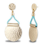 Buy Karatcart Gold Texture Metal Earrings For Women - Purplle