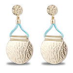 Buy Karatcart Gold Texture Metal Earrings For Women - Purplle