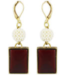 Buy Karatcart Metal Dangle & Drop Earring For Women (Red) - Purplle