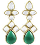 Buy Karatcart Metal Dangle & Drop Earings For Women ( Green ) - Purplle