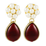 Buy Karatcart Metal Dangle & Drop Earings For Women ( White ) - Purplle