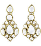 Buy Karatcart Princely Kundan Dangle Earrings for Women - Purplle