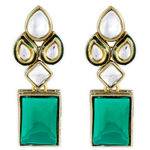 Buy karatcart Green Modish Kundan Dangle & Drop Earring - Purplle