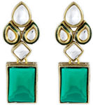 Buy karatcart Green Modish Kundan Dangle & Drop Earring - Purplle
